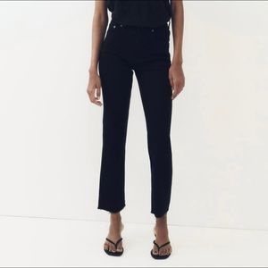 Zara high waisted cropped slim jeans